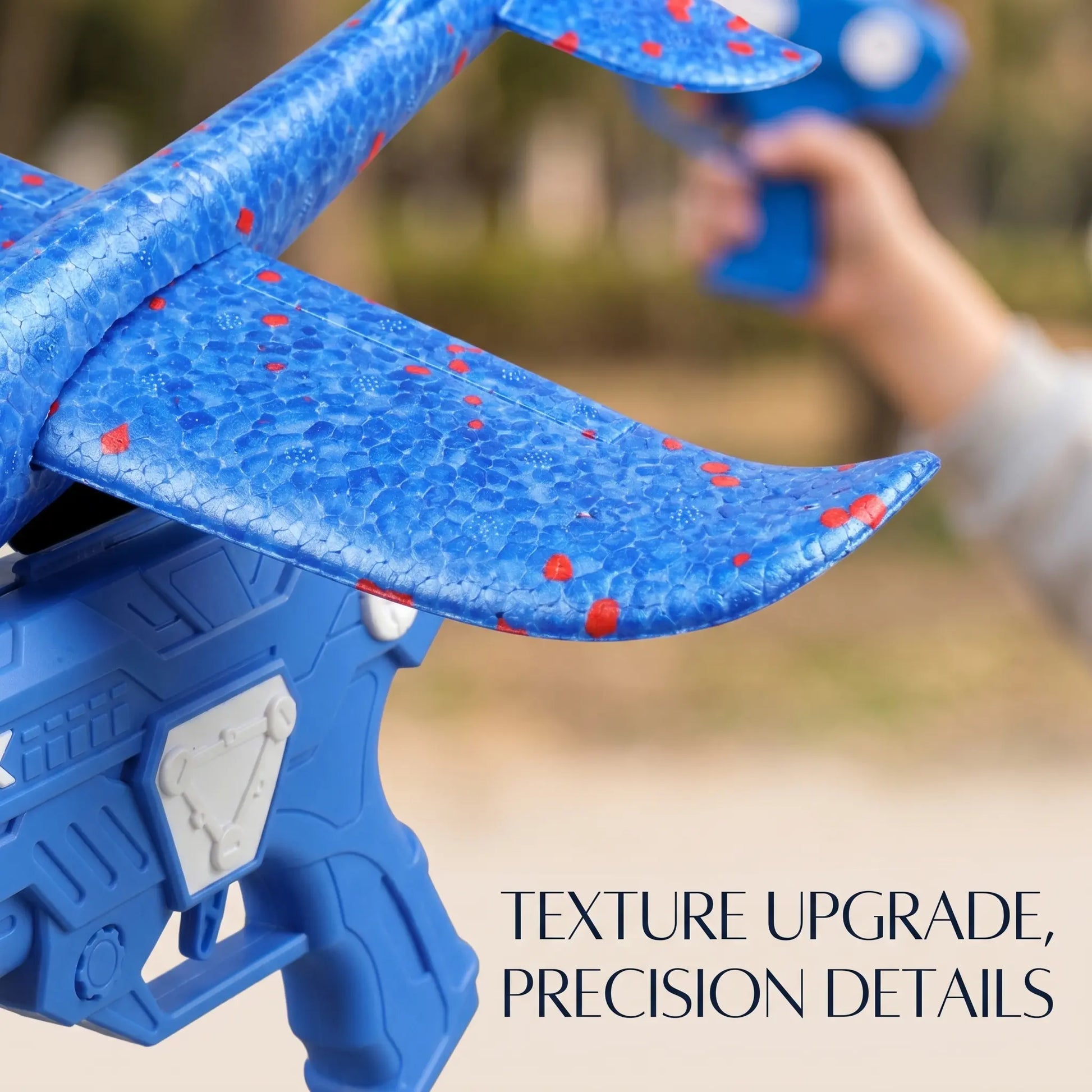 Kids' Foam Glider Catapult Airplane Launcher Toy Gun, Outdoor Summer Play Flying Toy