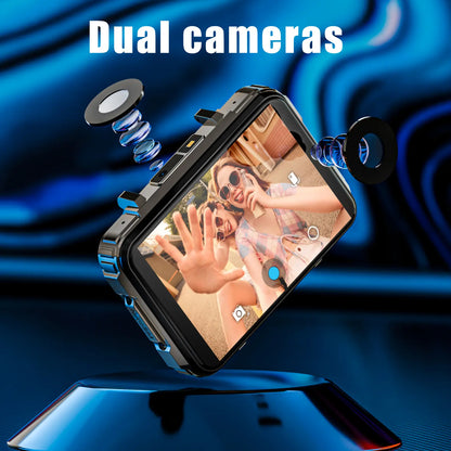 4G Smartwatch with 2.64-Inch Display, SIM Card Support, Wi-Fi, GPS, Dual Cameras, Dual Operating Systems, and 128GB App Storage