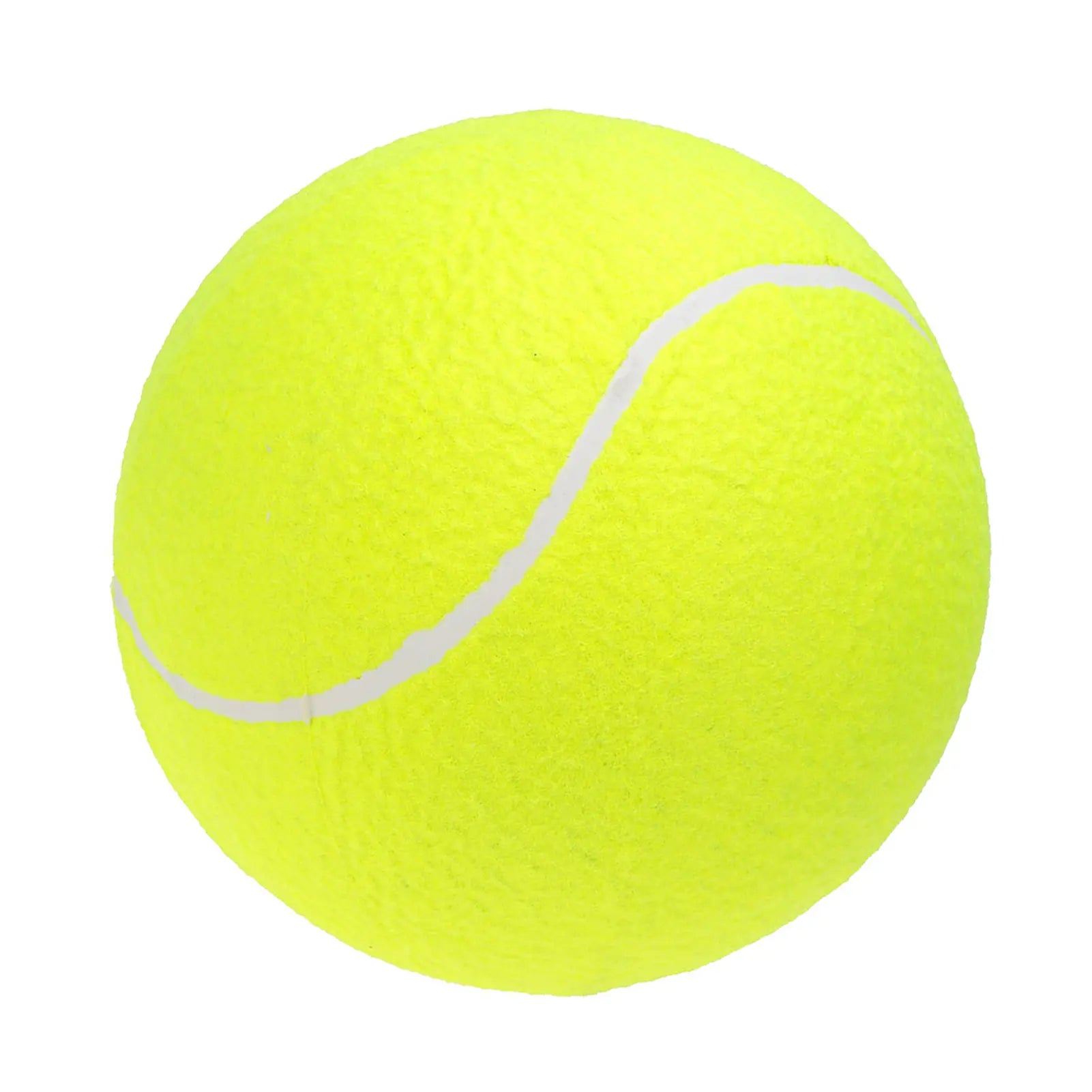 9.5In Oversize Giant Tennis Ball Dog Toy, Green Felt & Rubber Material, Perfect for Outdoor Sports & Autographing, Pet Supplies for Dogs