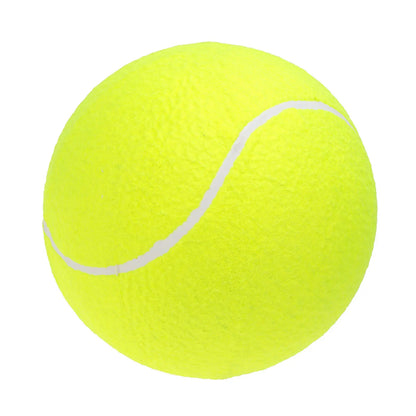 9.5In Oversize Giant Tennis Ball Dog Toy, Green Felt & Rubber Material, Perfect for Outdoor Sports & Autographing, Pet Supplies for Dogs