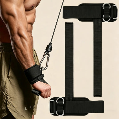2 Pack Dual D-Ring Weight Lifting Straps, Upgraded Design, Enhanced Stability, Thick Durable Material, Secure Fit, Strong Grip for Weightlifting, Gym Training, Bodybuilding & Deadlifts