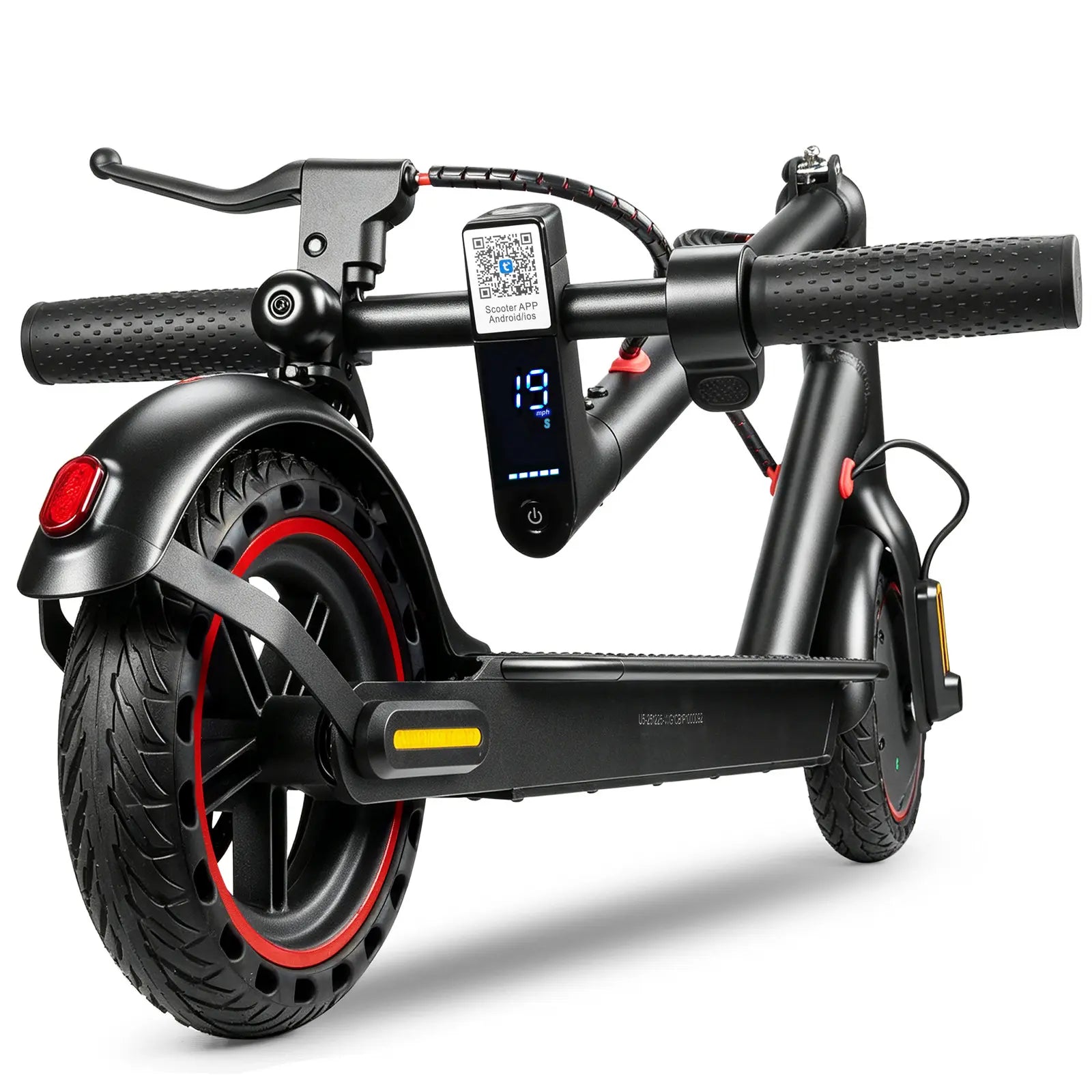 Urbanfish U5 PRO Electric Scooter, 19 MPH Max Speed, 21 Miles Range, 500W Motor, Long Range Battery, 8.5'' Solid Tires, Climbable, Dual Brakes, App, Foldable Portable Commuter Scooter, Perfect Gift for Adults Teens