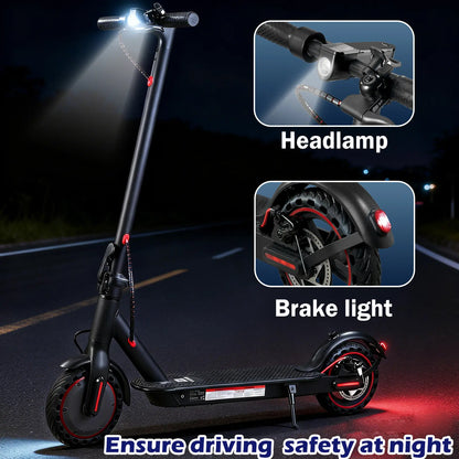 Urbanfish U5 PRO Electric Scooter, 19 MPH Max Speed, 21 Miles Range, 500W Motor, Long Range Battery, 8.5'' Solid Tires, Climbable, Dual Brakes, App, Foldable Portable Commuter Scooter, Perfect Gift for Adults Teens