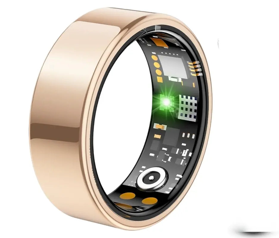 Smart Ring : a Waterproof Wearable Fitness Tracker and Health Monitor Featuring Heart Rate and Body Temperature Monitoring, Sleep Tracking, Stress Monitoring, and Cycling Reminders | Automatic Activity Tracking Summerwins