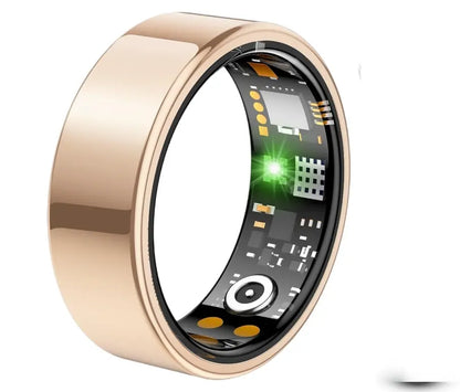 Smart Ring : a Waterproof Wearable Fitness Tracker and Health Monitor Featuring Heart Rate and Body Temperature Monitoring, Sleep Tracking, Stress Monitoring, and Cycling Reminders | Automatic Activity Tracking Summerwins