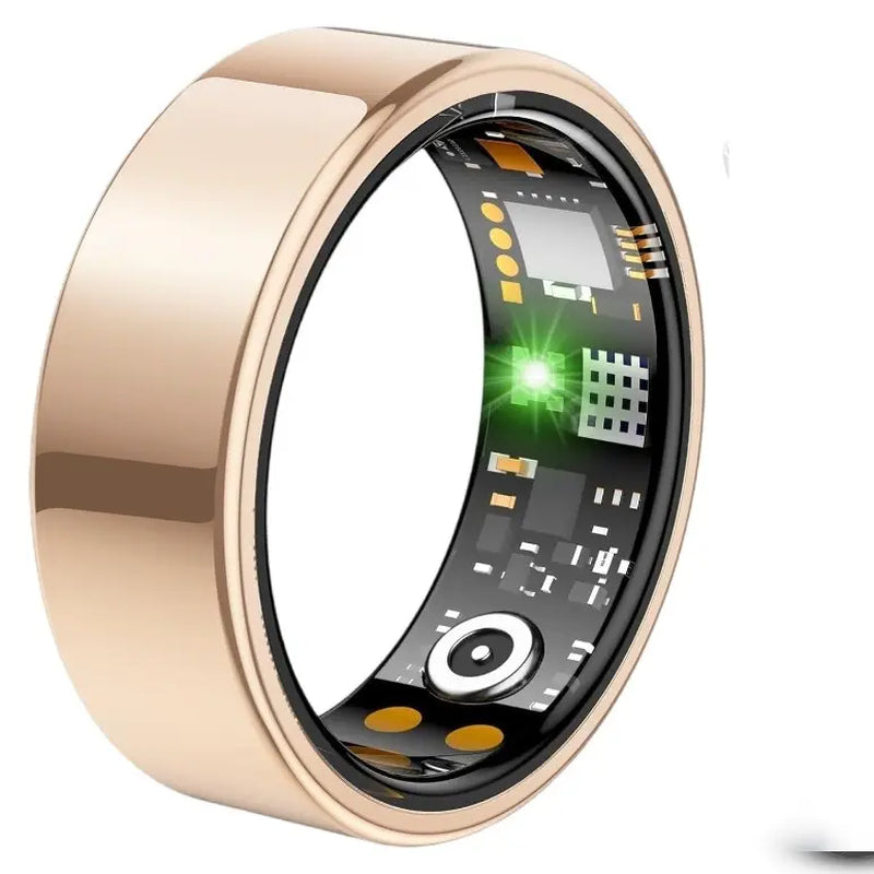 Smart Ring : a Waterproof Wearable Fitness Tracker and Health Monitor Featuring Heart Rate and Body Temperature Monitoring, Sleep Tracking, Stress Monitoring, and Cycling Reminders | Automatic Activity Tracking Summerwins